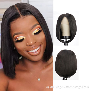 Bob Lace Front Wig for Women T Part HD Lace Heat Resistant Synthetic Fiber Short Wigs Daily Party Cosplay Costume Wigs
